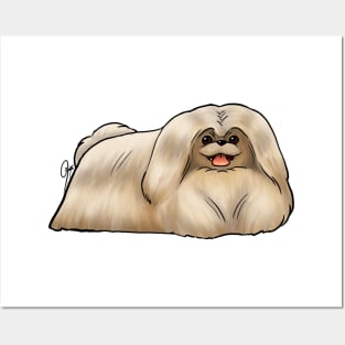 Dog - Pekingese - Cream Show Cut Posters and Art